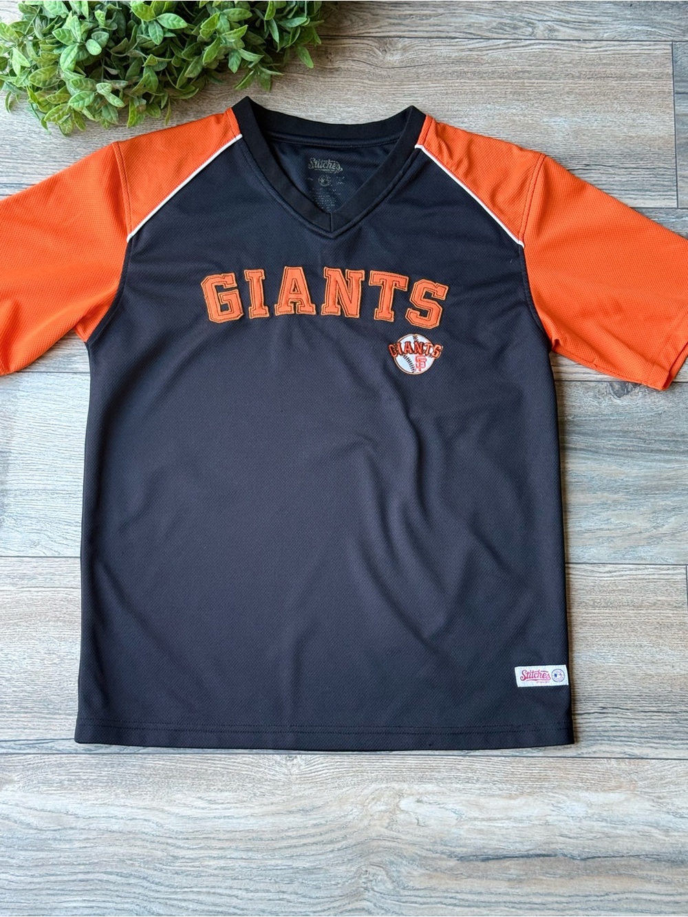 Stitches Black and Orange "Giants"  Jersey Tee